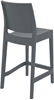 Picture of MAYA 65cm. BAR STOOL DARK GREY POLYPROPYLENE