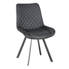 Picture of ALESIA S BLACK CHAIR STEEL/FABRIC