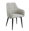 Picture of CAMERON L. BEIGE ARMCHAIR STEEL/FABRIC