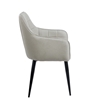 Picture of CAMERON L. BEIGE ARMCHAIR STEEL/FABRIC