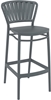 Picture of PORTOFINO 75cm. BAR STOOL DARK GREY POLYPROPYLENE
