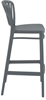 Picture of PORTOFINO 75cm. BAR STOOL DARK GREY POLYPROPYLENE