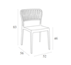 Picture of PORTOFINO WHITE CHAIR POLYPROPYLENE