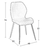 Picture of DYLAN GREY CHAIR STEEL/FABRIC