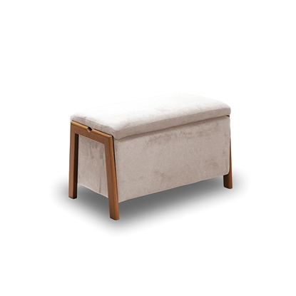 Εικόνα της DALI ΣΚΑΜΠΟ VELVET BEIGE ΜΕ ΑΠΟΘ. ΧΩΡΟ 75X42X44εκ.