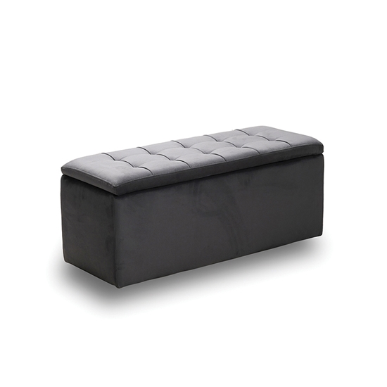 Εικόνα από LIDO ΣΚΑΜΠΟ VELVET GREY ΜΕ ΑΠΟΘ. ΧΩΡΟ 101X41X42εκ.