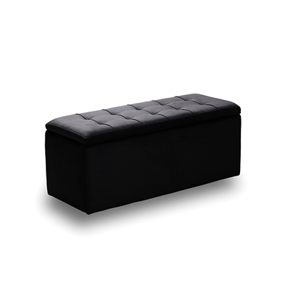 Εικόνα της LIDO ΣΚΑΜΠΟ VELVET BLACK ΜΕ ΑΠΟΘ. ΧΩΡΟ 101X41X42εκ.