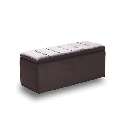 Εικόνα της LIDO ΣΚΑΜΠΟ VELVET BROWN ΜΕ ΑΠΟΘ. ΧΩΡΟ 101X41X42εκ.