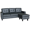 Εικόνα από LIANA S BLACK PVC ΓΩΝΙΑ 185Χ126X84εκ.