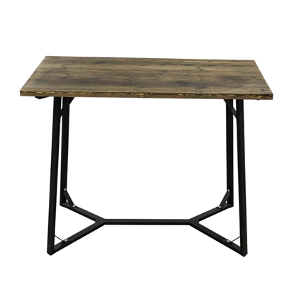 Εικόνα της BISTRO ΤΡΑΠΕΖΙ BAR 120X65X98εκ. ΜΑΥΡΟ ΜΕΤΑΛΛΟ-ΞΥΛΟ