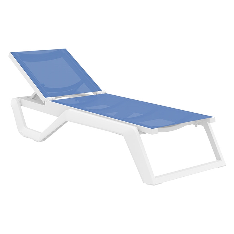 RIO PRO ΞΑΠΛΩΣΤΡΑ WHITE/BLUE ΠΟΛ/ΝΙΟΥ 190X70X33εκ.