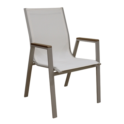 Εικόνα της SELBY CAPPUCCINO/WHITE TEXT ΜΕΤΑΛΛΙΚΗ ΠΟΛ/ΝΑ 56Χ64Χ90εκ.