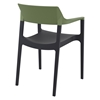 Εικόνα από TULUM BLACK/OLIVE GREEN ΠΟΛΥΘΡΟΝΑ ΠΟΛ/ΝΙΟΥ 55X52X79εκ.