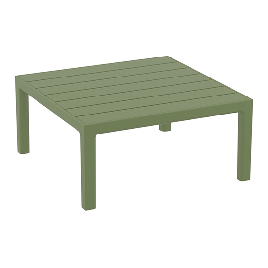 Εικόνα από PORTOFINO LOUNGE ΤΡΑΠΕΖΙ OLIVE GREEN 70X70X33εκ. ΠΟΛ/ΝΙΟΥ
