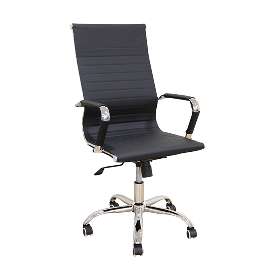 Εικόνα από A9955 ΜΑΥΡΟ PU ΠΟΛΥΘΡΟΝΑ ΓΡΑΦΕΙΟΥ 54X62X44-104/53-113εκ.