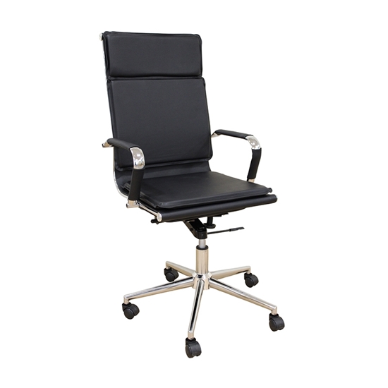 Εικόνα από A9952 ΜΑΥΡΟ PU ΠΟΛΥΘΡΟΝΑ ΓΡΑΦΕΙΟΥ 54Χ51Χ54-110/60-123εκ.