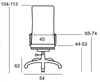 Picture of A9955 BLACK PU OFFICE ARMCHAIR
