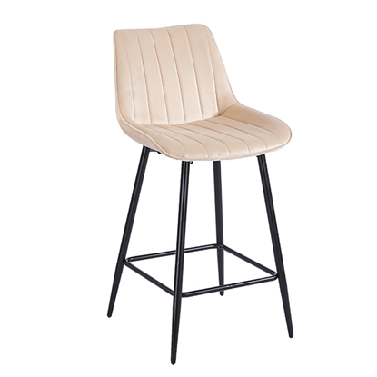 Εικόνα της REPO BEIGE VELVET ΥΦΑΣΜΑ 66εκ. ΣΚΑΜΠΟ ΜΕΤΑΛΛΙΚΟ 48X49X66-96εκ.