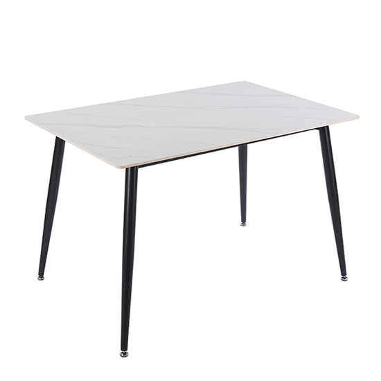 Εικόνα από LOBY CERAMIC WHITE MARBLE 120Χ80Χ75εκ. ΤΡΑΠΕΖΙ