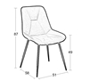 Εικόνα από SILVIA GREY VELVET ΥΦΑΣΜΑ ΚΑΡΕΚΛΑ ΜΕΤΑΛΛΙΚΗ 51X58X87εκ.