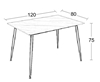 Εικόνα από LOBY CERAMIC WHITE MARBLE 120Χ80Χ75εκ. ΤΡΑΠΕΖΙ