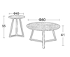 Εικόνα από ALEX SET 2τμχ. SONOMA OAK Φ45Χ55εκ. & Φ80Χ41εκ. ΤΡΑΠΕΖΙ ΣΑΛΟΝΙΟΥ
