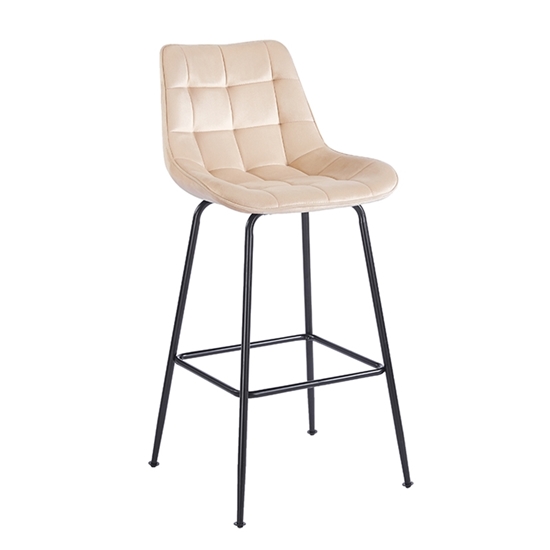 Εικόνα από ERMINA BEIGE VELVET ΥΦΑΣΜΑ 75εκ. ΣΚΑΜΠΟ ΜΕΤΑΛΛΙΚΟ 49X50X75-104εκ.