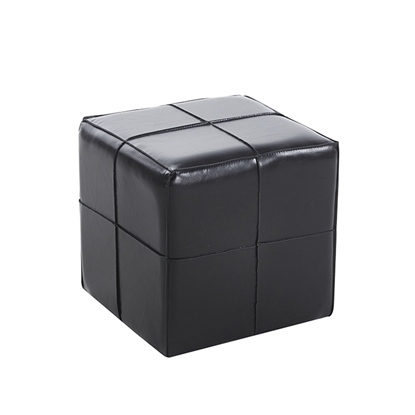 Εικόνα της ENZO BLACK PU ΣΚΑΜΠΟ 31X31X31εκ.