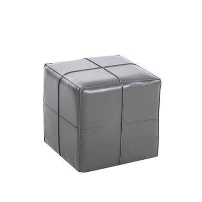Εικόνα της ENZO GREY PU ΣΚΑΜΠΟ 31X31X31εκ.