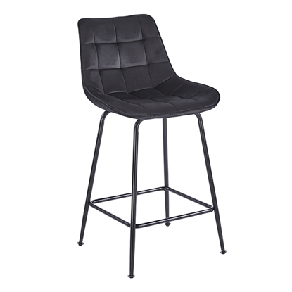 Εικόνα της ERMINA BLACK VELVET ΥΦΑΣΜΑ 64εκ. ΣΚΑΜΠΟ ΜΕΤΑΛΛΙΚΟ 49X50X64-94εκ.