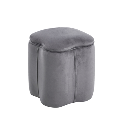 Εικόνα της FIONA ΣΚΑΜΠΟ VELVET GREY ΜΕ ΑΠΟΘ. ΧΩΡΟ 30X30X34εκ.