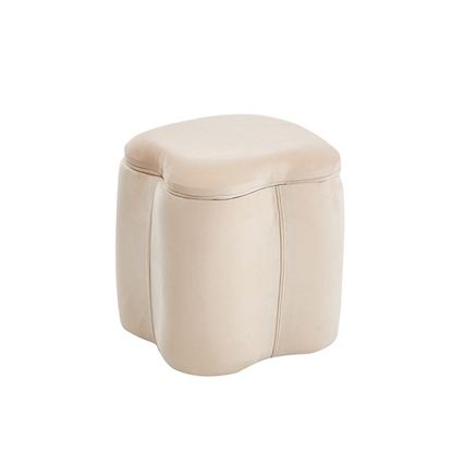 Εικόνα της FIONA ΣΚΑΜΠΟ VELVET BEIGE ΜΕ ΑΠΟΘ. ΧΩΡΟ 30X30X34εκ.