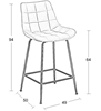 Εικόνα από ERMINA GREY VELVET ΥΦΑΣΜΑ 64εκ. ΣΚΑΜΠΟ ΜΕΤΑΛΛΙΚΟ 49X50X64-94εκ.