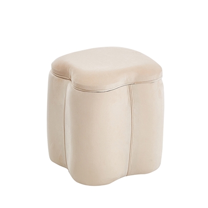Εικόνα της FIONA ΣΚΑΜΠΟ VELVET BEIGE ΜΕ ΑΠΟΘ. ΧΩΡΟ 30X30X34εκ.
