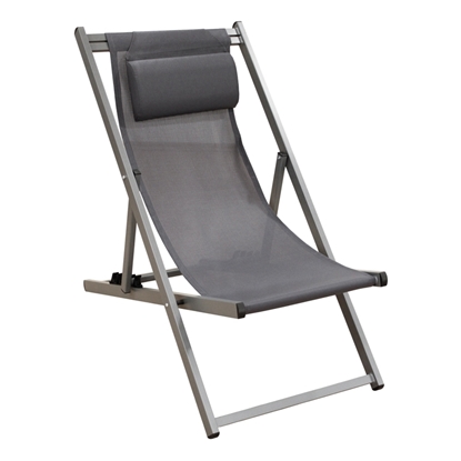 Εικόνα της DEVIN ΣΕΖΛΟΝΓΚ GREY ΑΛΟΥΜΙΝΙΟΥ 58X95-102X78-95εκ.