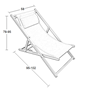 Εικόνα από DEVIN ΣΕΖΛΟΝΓΚ GREY ΑΛΟΥΜΙΝΙΟΥ 58X95-102X78-95εκ.