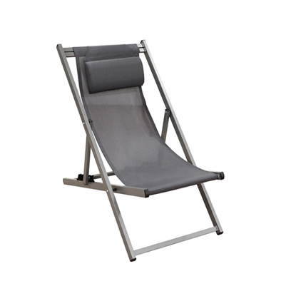 Εικόνα της DEVIN ΣΕΖΛΟΝΓΚ GREY ΑΛΟΥΜΙΝΙΟΥ 58X95-102X78-95εκ.