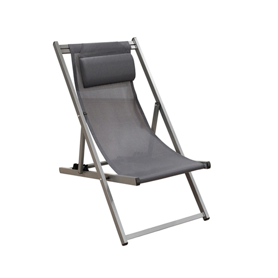 Εικόνα από DEVIN ΣΕΖΛΟΝΓΚ GREY ΑΛΟΥΜΙΝΙΟΥ 58X95-102X78-95εκ.