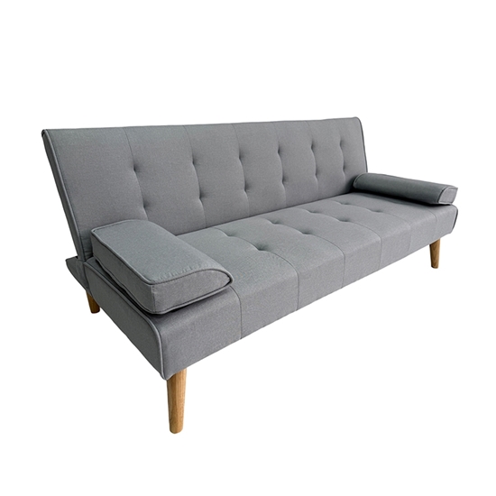 Εικόνα από MERYL LIGHT GREY ΥΦΑΣΜΑ ΚΑΝΑΠΕΣ ΚΡΕΒΑΤΙ 170X81X74εκ.