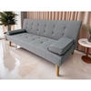 Εικόνα από MERYL LIGHT GREY ΥΦΑΣΜΑ ΚΑΝΑΠΕΣ ΚΡΕΒΑΤΙ 170X81X74εκ.