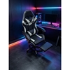 Εικόνα από A9937 ΜΑΥΡΟ/ΓΚΡΙ PVC ΠΟΛΥΘΡΟΝΑ GAMING/ΜΕ ΥΠΟΠΟΔΙΟ 64X59X43-112/53-125εκ.