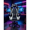 Εικόνα από A6060 ΜΑΥΡΟ/ΓΚΡΙ ΠΟΛΥΘΡΟΝΑ GAMING/ΜΕ ΥΠΟΠΟΔΙΟ 64X62X113-121εκ.