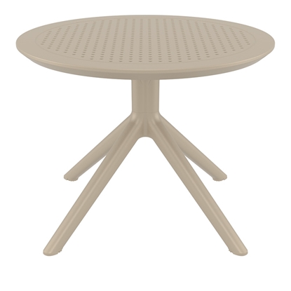 Εικόνα της SKY TAUPE MINI Φ60X45εκ. ΤΡΑΠΕΖΙ ΠΟΛ/ΝΙΟΥ