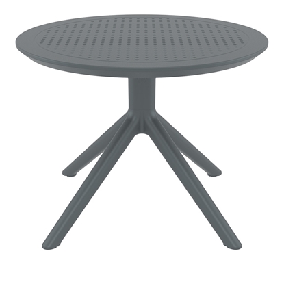 Εικόνα της SKY DARK GREY MINI Φ60X45εκ. ΤΡΑΠΕΖΙ ΠΟΛ/ΝΙΟΥ
