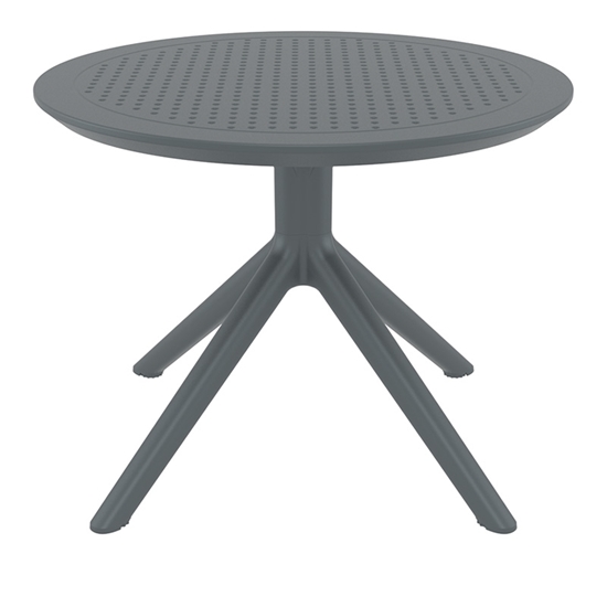 Εικόνα από SKY DARK GREY MINI Φ60X45εκ. ΤΡΑΠΕΖΙ ΠΟΛ/ΝΙΟΥ