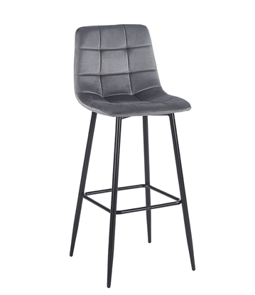 Εικόνα της NORA GREY VELVET ΥΦΑΣΜΑ 75εκ. ΣΚΑΜΠΟ ΜΕΤΑΛΛΙΚΟ 45X42X75-110εκ.