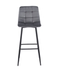 Εικόνα από NORA GREY VELVET ΥΦΑΣΜΑ 75εκ. ΣΚΑΜΠΟ ΜΕΤΑΛΛΙΚΟ 45X42X75-110εκ.