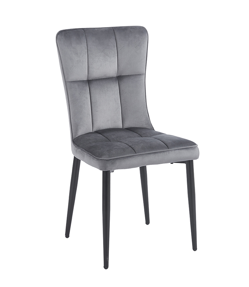 SELIN GREY VELVET ΥΦΑΣΜΑ ΚΑΡΕΚΛΑ ΜΕΤΑΛΛΙΚΗ 46X54X91εκ.