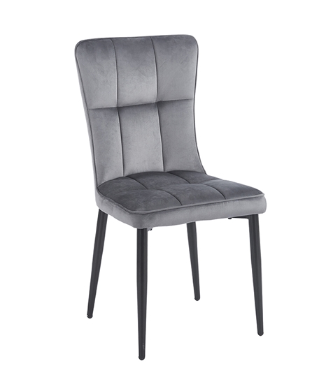 Εικόνα από SELIN GREY VELVET ΥΦΑΣΜΑ ΚΑΡΕΚΛΑ ΜΕΤΑΛΛΙΚΗ 46X54X91εκ.