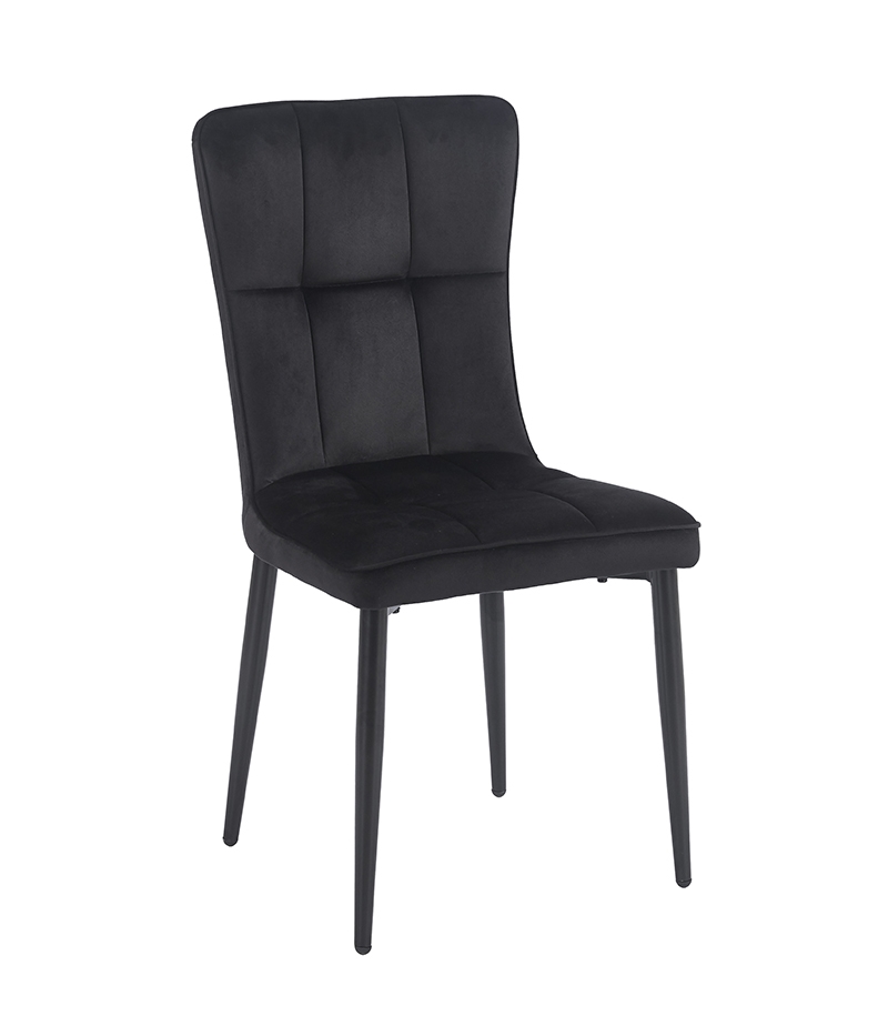 SELIN BLACK VELVET ΥΦΑΣΜΑ ΚΑΡΕΚΛΑ ΜΕΤΑΛΛΙΚΗ 46X54X91εκ.
